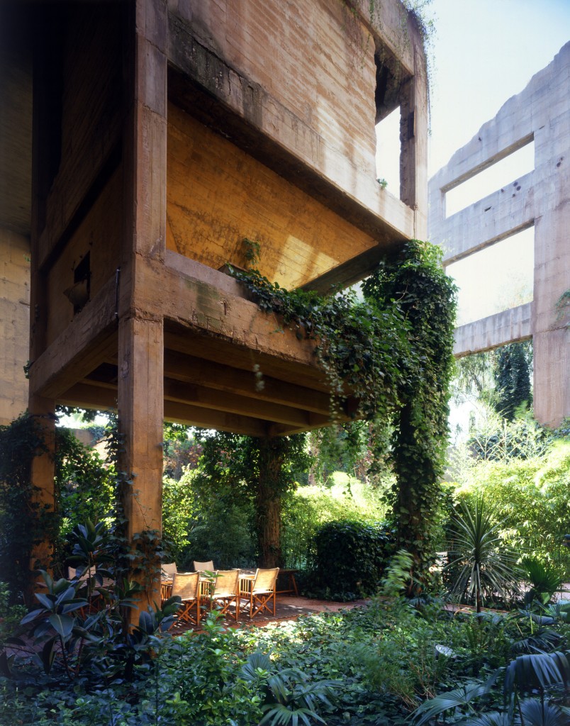 Ricardo Bofill cement factory terrace exterior