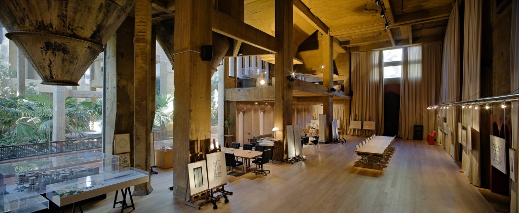 Ricardo Bofill cement factory office interior