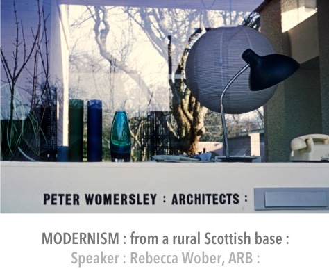 R Wober gives a talk on Peter Womersley during the Edinburgh Festival at the Scottish National Gallery, Hawthornden Lecture Theatre, The Mound, 10th August 12.45- 1.30pm